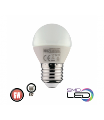 Лампа кульова ELITE SMD LED 6W 4200K Е27 480Lm 175-250V