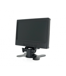 Монітор для відеоспостереження 7(16:9) панель IPS, AV - VGA - HDMI роз'єми, 1024*600ips, 12-24V, BOX
