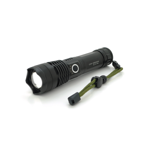 Ліхтарик Balog BL-X71-P90, 3 режими, алюміній, акум 26650, USB кабель, BOX