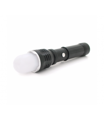 Ліхтар ручний Watton WT-282, 1LED CREE Q5, 3W, 2 режими, ZOOM,18650 - ААА - 1300mah, Black, IP40, СЗУ+АЗУ, 190х45х30мм, BOX