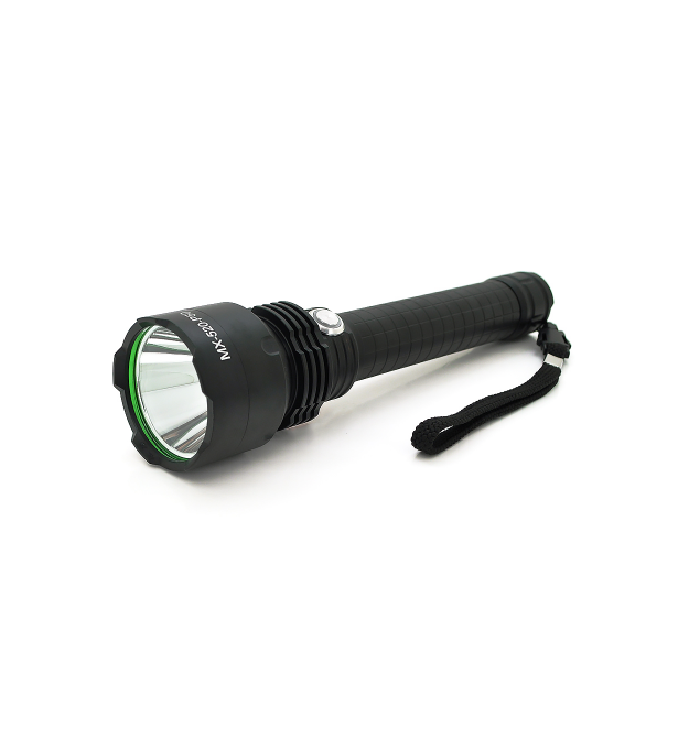 Ліхтар ручний POWERMASTER MX-520-P50, 1LED XPE led, 3.5W, 5 режими, 2х 26650 - 9800mah, Black, IP40, кабель USB-micro, 250х62х35
