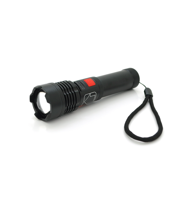 Ліхтарик Balog BL-X72-P90, 3 режими, алюміній, вбудований акум, USB кабель, BOX