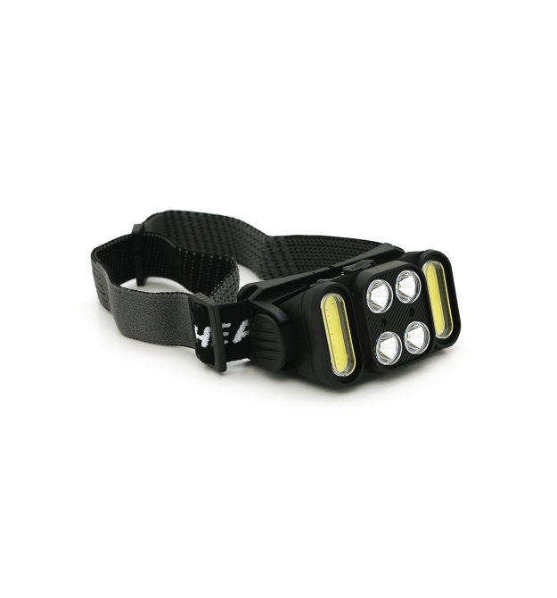 Налобний ліхтарик Voltronic K362, 4 led 5W, 2 Led Cob, red, sensor, 6 режими, корпус-пластик, водостійкий, ip44, живлення АКБ вб