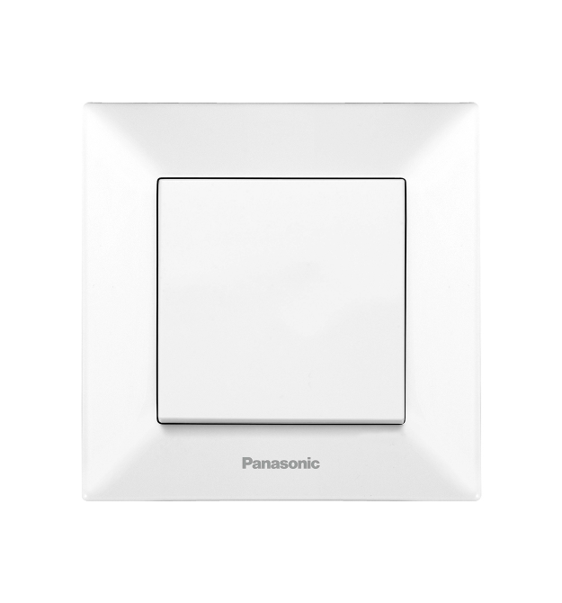 Вимикач Panasonic Arkedia Slim одноклавішний, білий