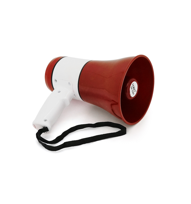 Гучномовець Megaphone ER-22BT, 15W, живлення від акумулятора 18650, СЗУ, Red - White, Box