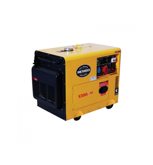 Генератор дизельний KDK7500SC3, трифазний 230 - 400V, 50Hz, 6.9KVA, об&aposєм 14.5л