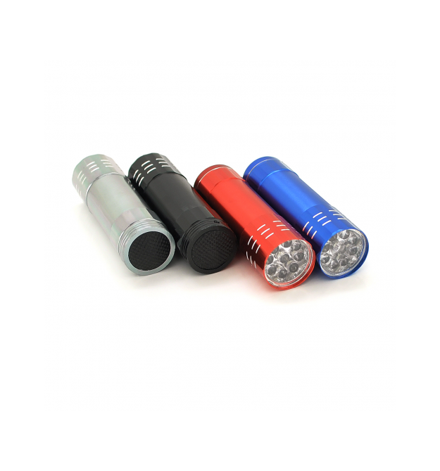 Ліхтарик ручний 3A-9LED, 2 режими, живлення 3*AAA (немає в комплекті), 80х22х22, Blister