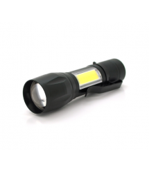 Ліхтарик ручний GOLD ORION YT29204, 3WLED+COB, CREE Q5, Zoom, 3 режими, алюміній, вбудований акум, USB кабель, IP44, 98х24х20, B