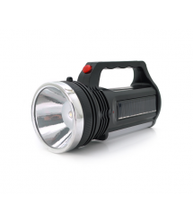 Ліхтар пошуковий ForLife FL-3276, 1LED+COB T6, 10W, 1+1 режим, 750mah, Black, IP40, кабель 220В+Solar, 170х80х100мм, BOX
