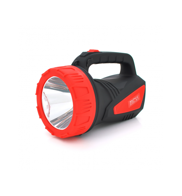 Ліхтар пошуковий Silver Toss ST-222, 1LED T6, 10W, 2 режими, 8000mah, Black - RED, IP40, 220х125х150мм