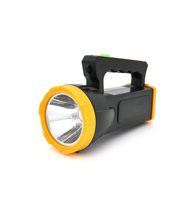 Ліхтар пошуковий XO XO-YH02, 1LED T6, 3W, 3 режими, 1200mah, Black - Yellow, IP40, USB кабель, 195х85х130мм, BOX