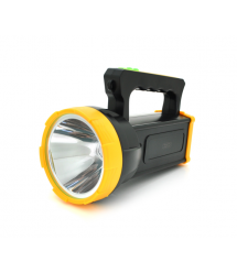 Ліхтар пошуковий XO-YH03, 1LED, 5W, 3 напрямки, 18650 - 1500mah, TYPE-C, Black - Yellow, IP65, 200х100х140мм, Q22