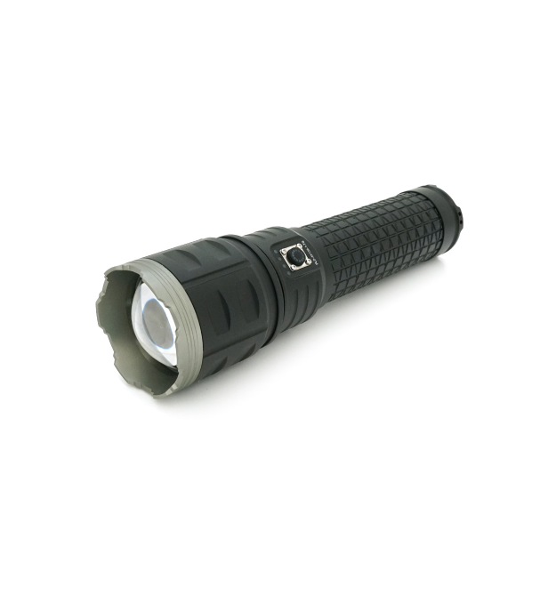 Ліхтар пошуковий PLD-AK138-1-TG LED PM60, 4 режими, power bank 8000mAh(4(2*18650)), IP65, живлення від USB кабелю, 320х135х110мм