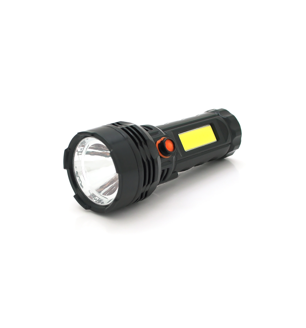 Ліхтарик ручний PANTHER PT-8915B, 1W . CreeXPE+COB. 1+1 режим, вбудований акум-ор 18650, корпус пластик, IP40, 125х48х32, Bliste
