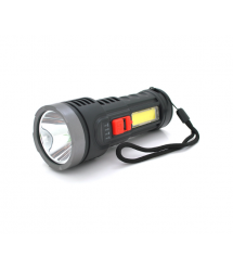 Ліхтарик ручний LATERNA L-822, 5WLED+COB, пластик, вбудований акумулятор, IP40, 145х56х45, USB кабель