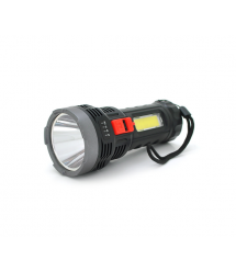 Ліхтарик ручний BK-822, 5W. OSL LED+COB, пластик, вбудований акум, 150х63х47 . IP40, USB кабель