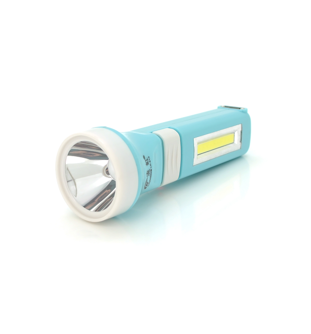 Ліхтар ручний Liuhong LH-910, 2LED, EWH, 1W, З бічним світлодіодом, вбудований АКБ - 900mah, вбудована solar, Blue, IP40, вбудов