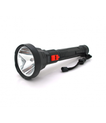 Ліхтар ручний Bailong BL-826, 1LED, OSL LED, 3W, 3 режими, вбудований АКБ - 2000mah, Black, IP44, кабель USB-micro, 260х82х36мм,