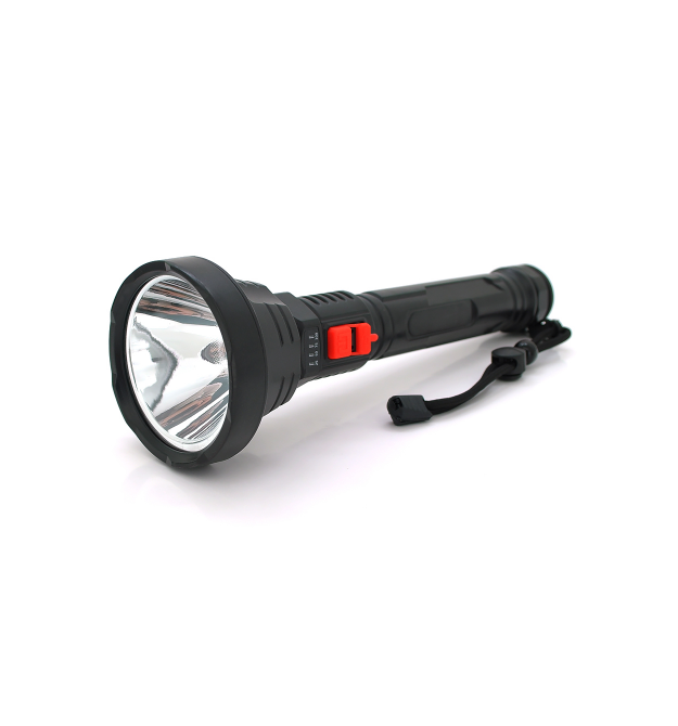 Ліхтар ручний Bailong BL-826, 1LED, OSL LED, 3W, 3 режими, вбудований АКБ - 2000mah, Black, IP44, кабель USB-micro, 260х82х36мм,