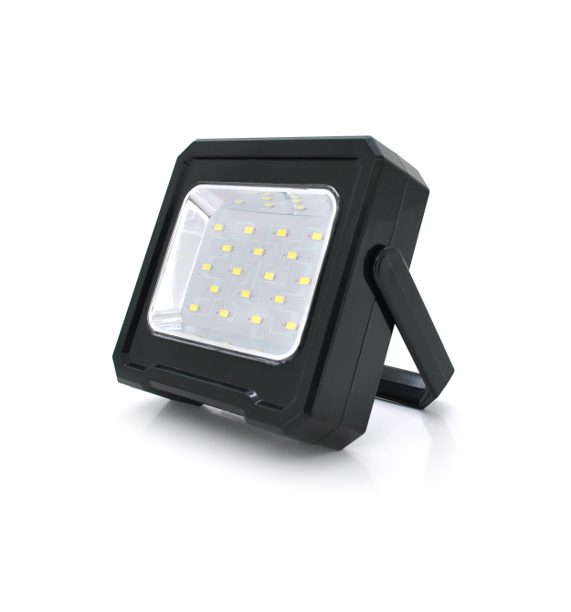 Переносний ліхтар-прожектор RC-C095+Solar (20W), 18 LED(SMD), 3 режими роботи, заряд від USB+Solar, вбудована батарея, Box