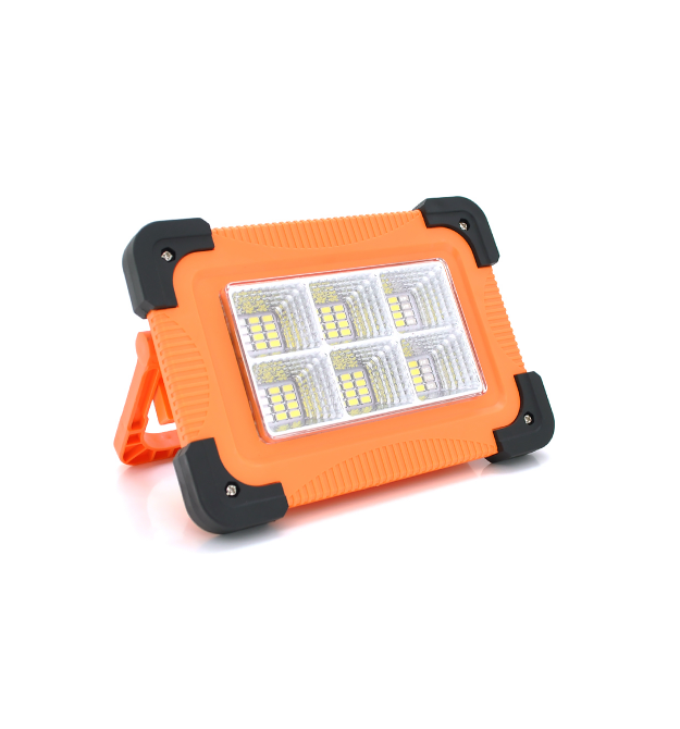 Переносний ліхтар-прожектор Leovin LE-068+Solar (30W), 36 LED(SMD), 4 режими, вбудований акумулятор, заряд від 5V, USB вихід,Box