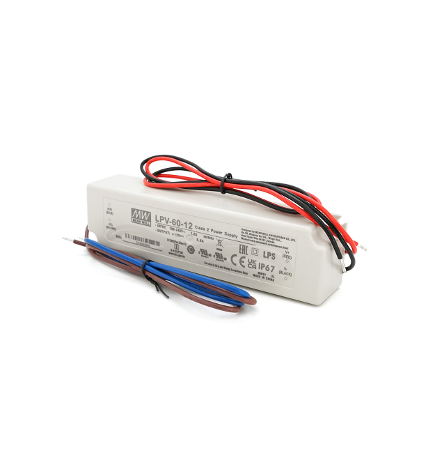 Імпульсний блок живлення герметичний Mean Well LPV-60-12 12В 5А (60Вт) IP67