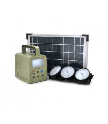 Портативный фонарь BRAZZERS BRPF-CF42 - 18, Solar panel 18W, LiFePO4 - 42Wh, DC: 2x3.2V, USB:: 1x5V - 2A, 3x6W Led лампы 1м, 3W