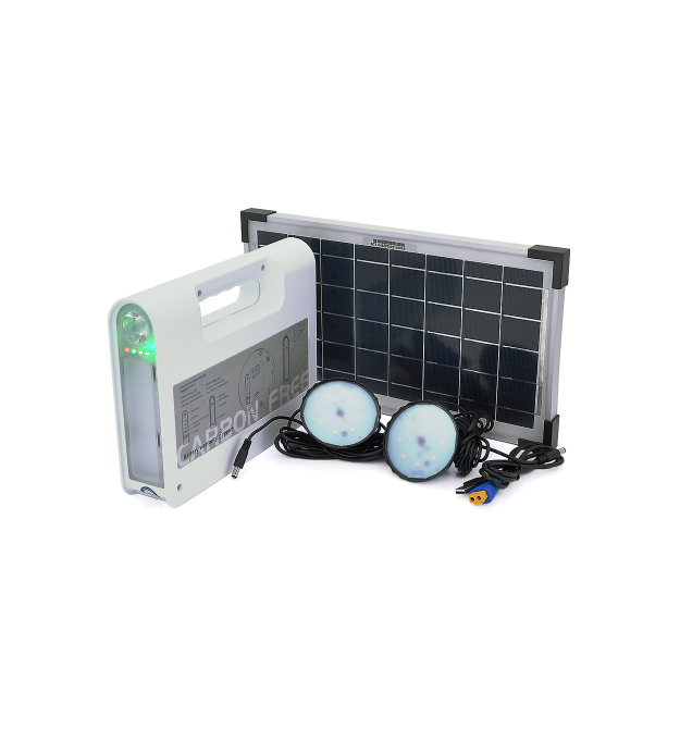 Портативный фонарь BRAZZERS BRPF-CF80 - 18, Solar panel 18W, LiFePO4 - 80Wh, DC: 2x3.2V, USB:: 1x5V - 2A, 2x6W Led лампы 1м, 9W