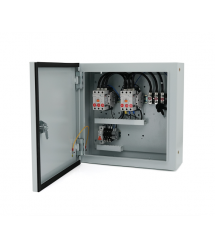 Блок АВР AKSA для генераторів із внутрішнім контролером, під конфігурацію мережі 3 - 3, 3 - 1,1 - 1, контактори 50A - 50А, max 2