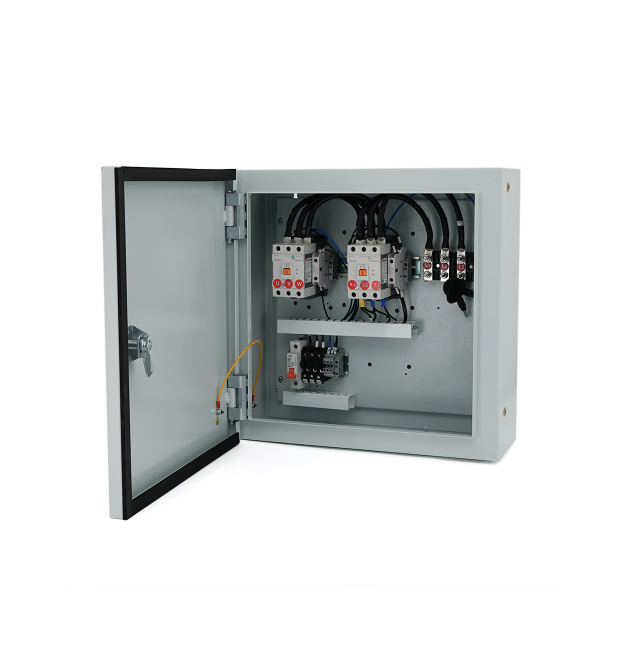Блок АВР AKSA для генераторів із внутрішнім контролером, під конфігурацію мережі 3 - 3, 3 - 1,1 - 1, контактори 50A - 50А, max 2