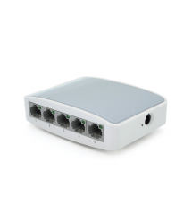 Комутатор Ethernet ONV-H1005S в пластиковому корпусі, 5*100Мб портів, 5В 1Ач, 100х70х28