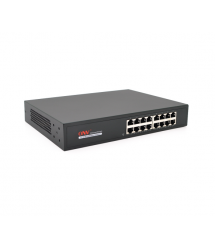 Комутатор Gigabit Ethernet ONV-H3016 у металевому корпусі, 16*1000Мб портів, 270х181х44 мм