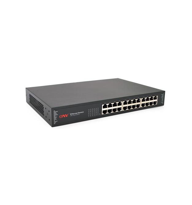 Комутатор Gigabit Ethernet ONV-H3024 у металевому корпусі, 24*1000Мб портів,330х204х44 мм