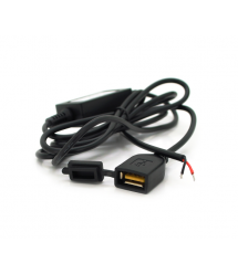 Конвертер USB2.0(F),DC 5V, Black, OEM