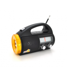 Радіоприймач GOLON RX-710BT, FM радіо, Вхід microSD, USB, AUX, корпус пластмас, Black, BOX