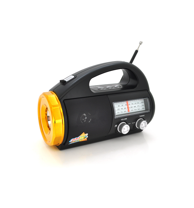 Радіоприймач GOLON RX-710BT, FM радіо, Вхід microSD, USB, AUX, корпус пластмас, Black, BOX