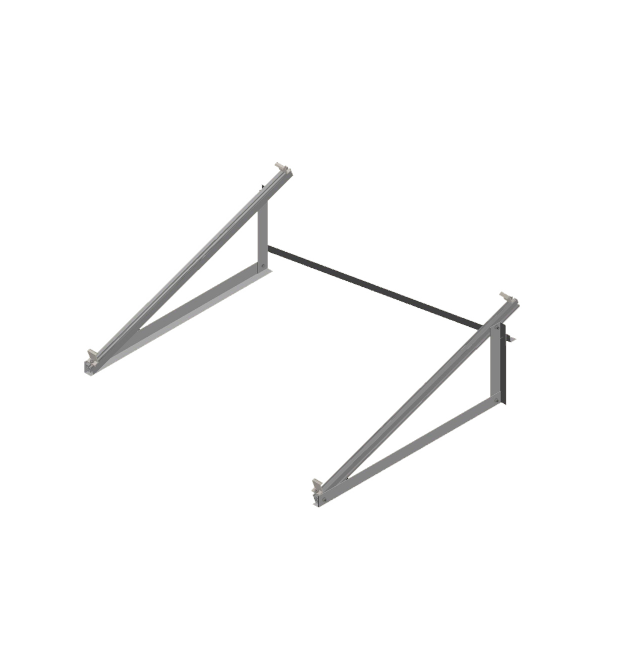 Комплект альбомної системи кріплень НА 1 ФОТОМОДУЛЬ - розмір модуля (2278х1133х35)(кут 30, алюміній)