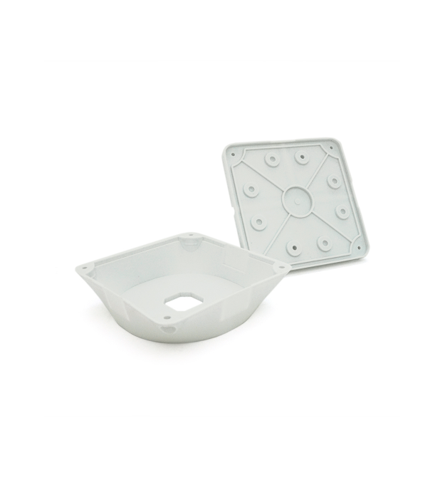 Монтажна коробка під камеру відеоспостереження CamBox &ampOslash56 - 70 - 84 - 101мм (130х130х40мм) IP66 біла