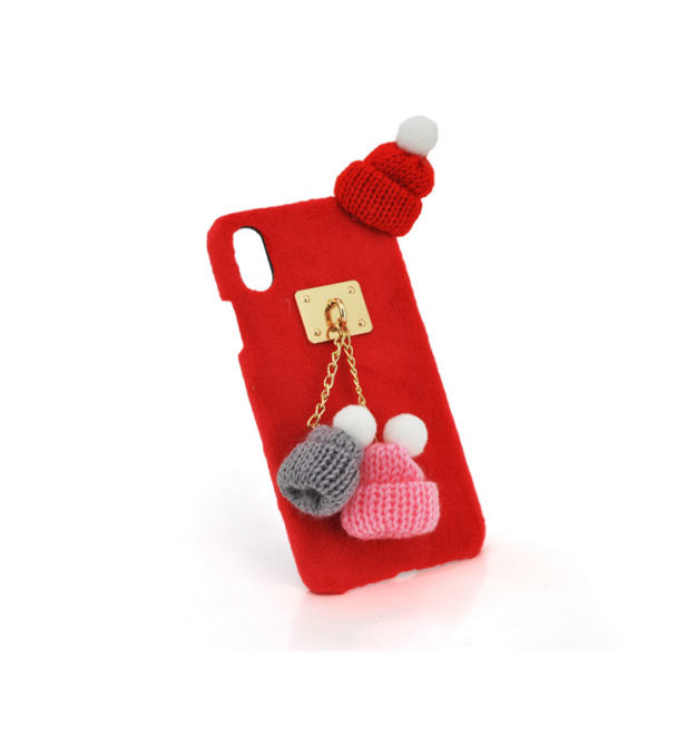 Накладка Пушистая Шапки iPhone 7 - 8