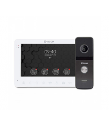 HD комплект відеодомофон і панель виклику BCOM BD-780FHD White Kit ( 7дюймів домофон з пам&aposяттю, запис по руху, Full HD пане