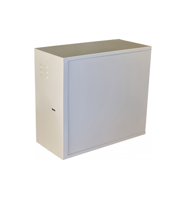 Антивандальна шафа VAGOS Lite 19 4U - 0.8мм (550х500x250) двері пенал, замок - сувальдний, 6відп. 22мм