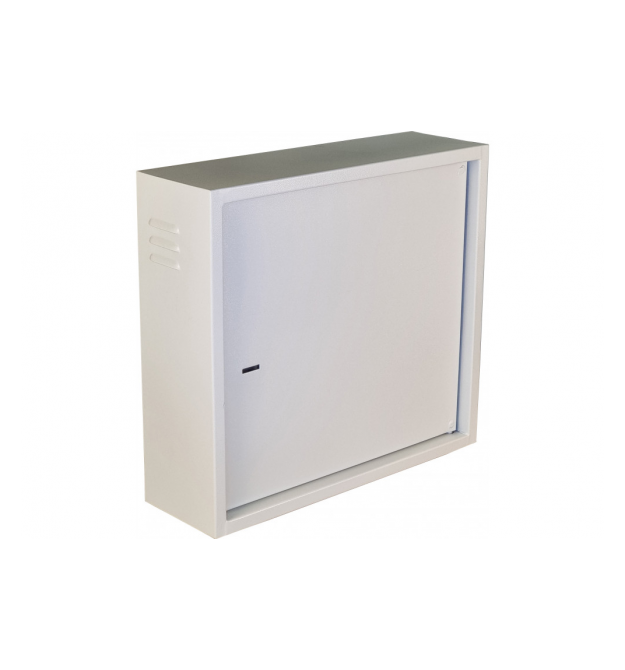 Антивандальна шафа VAGOS Lite Super Antilom 19 2U - 0.8мм (550х500x150) двері - приховані петлі, замок - сувальдний, 8відп.