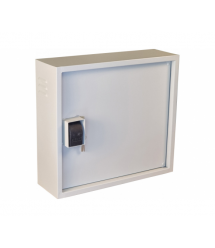 Антивандальна шафа VAGOS Lite Super Antilom 19 2U - 0.8мм (550х500x150) двері - приховані петлі, замок - крабовий, 8відп.