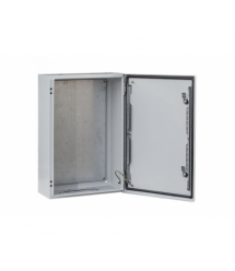 Корпус електротехнічний 600х400х250 - 1,4 з монтажною панеллю, ступінь захисту IP65, метал