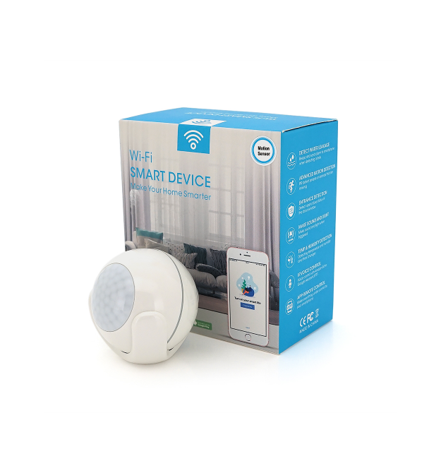 Автономний WiFi датчик руху YOSO Dмotion-WIFI-01 TUYA живлення СR123 шт.
