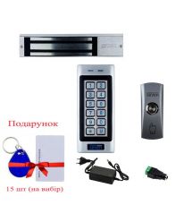 Комплект контроля доступа с магнитным замком для тяжелой металлической двери SEVEN KA-7801