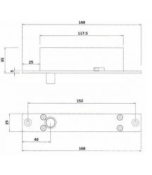 Замок электроригельный SEVEN BL-728T