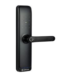 Умный дверной биометрический замок SEVEN LOCK SL-7767BF black (врезная часть 6068)