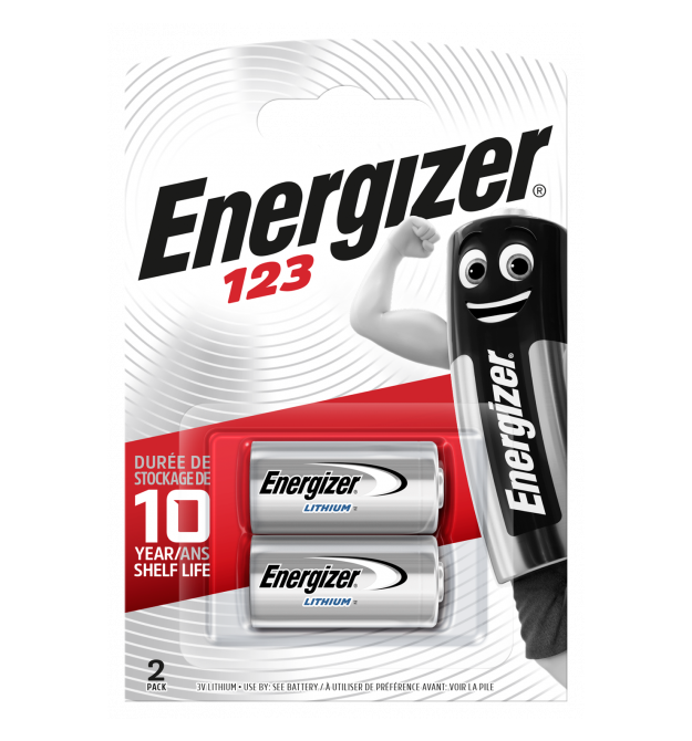Батарейка Energizer 123 Lithium 2шт