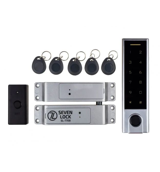 Беспроводной биометрический комплект контроля доступа SEVEN LOCK SL-7708F